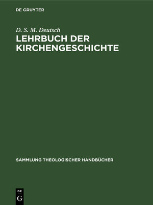 cover image of Lehrbuch der Kirchengeschichte